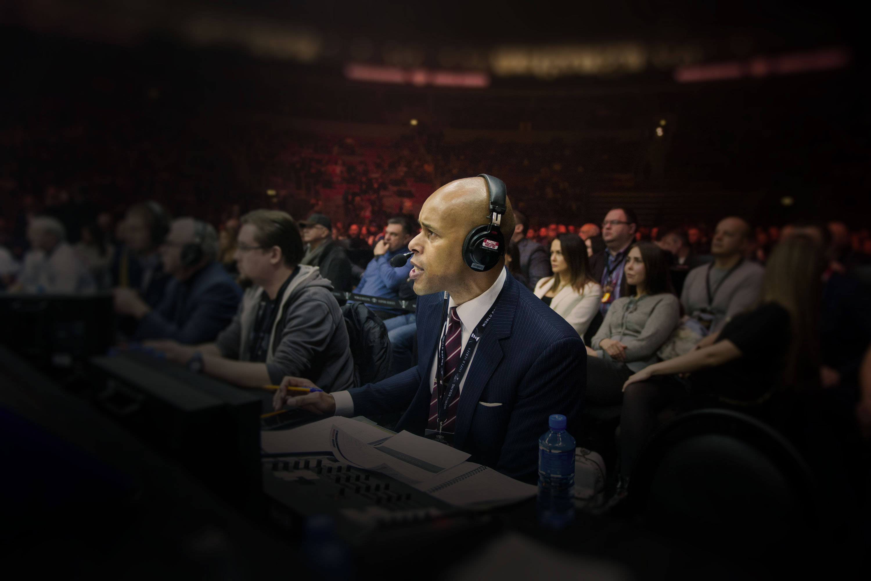 A photograph of Ronald at work